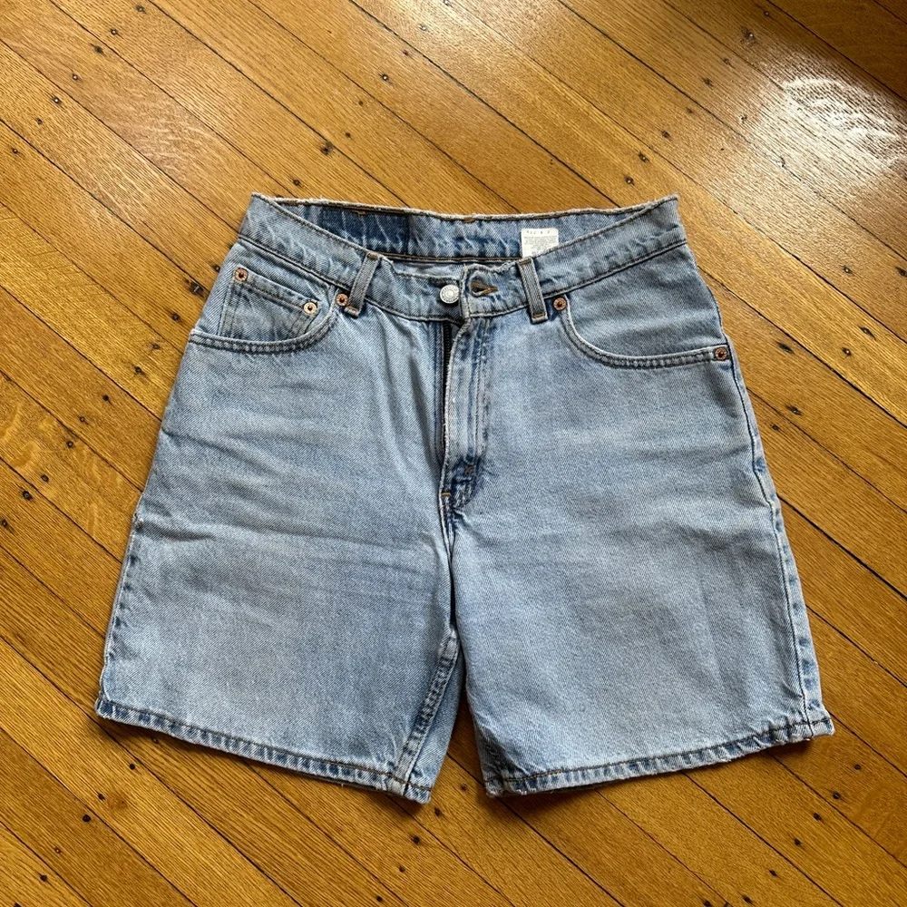 Vintage Blue Denim Levi Shorts - Picture 1 of 5